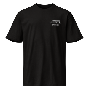 MSYFAO | Signature Black Tee – Make Sure Your Friends Are Okay